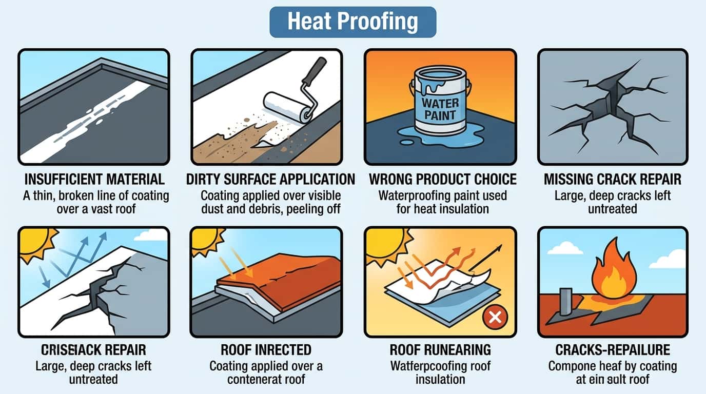 3 Roof Heat Proofing Mistakes That Void Your Results