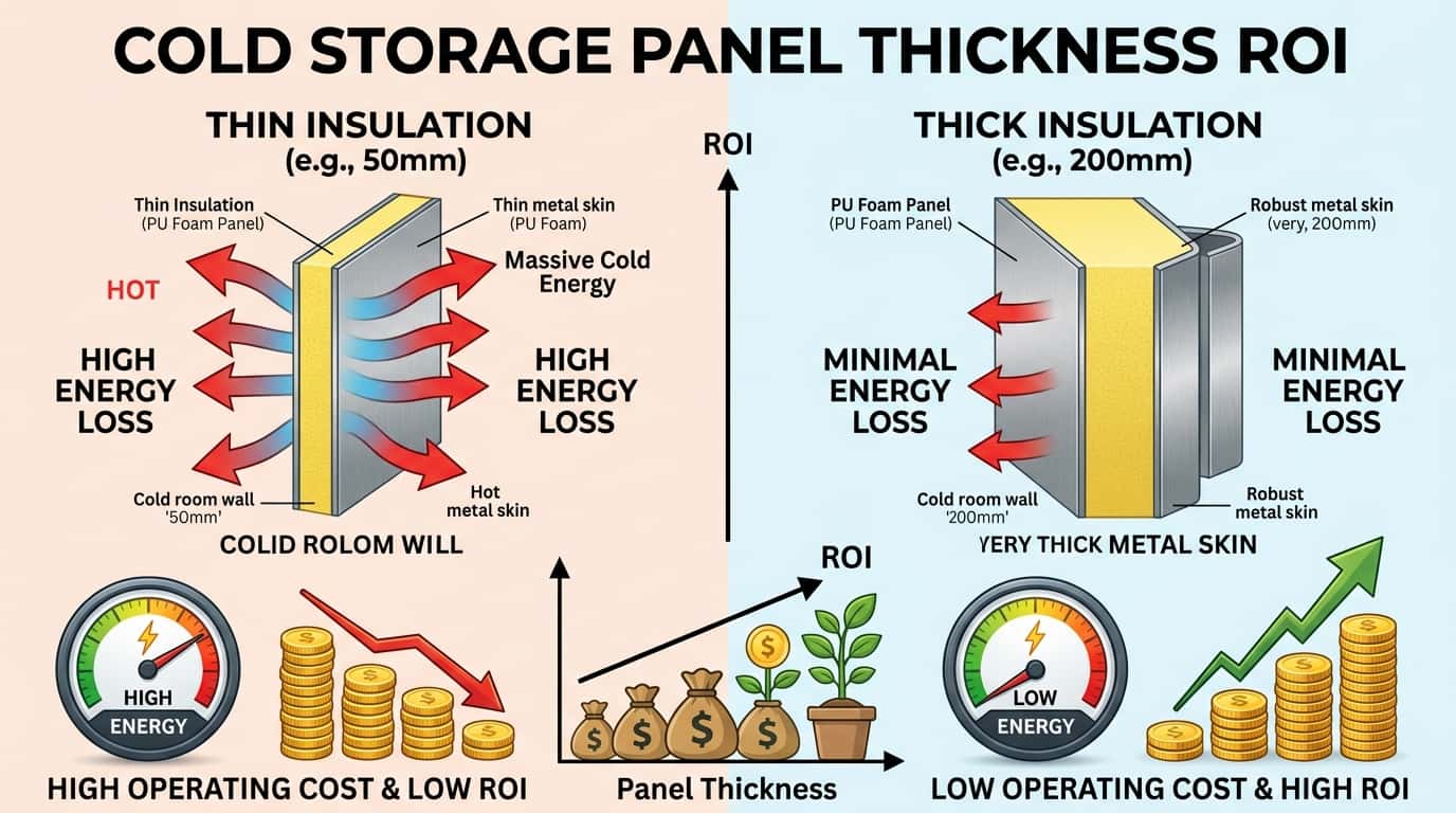 Why Panel Thickness Matters More Than Price for Cold Storage ROI
