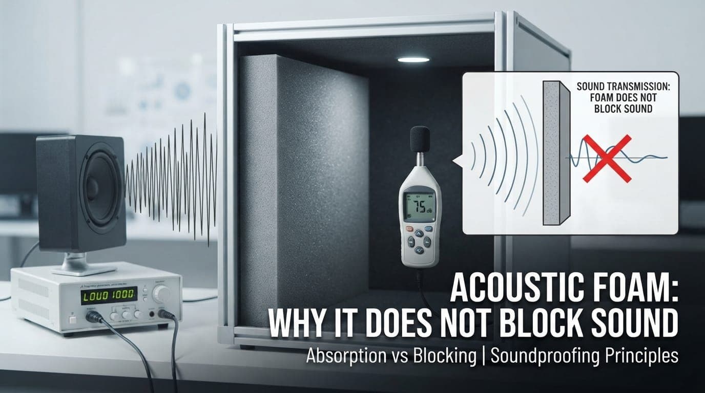 Acoustic Foam Doesn't Block Sound, Here's What Actually Does