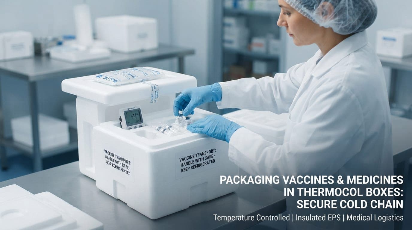 How to Pack a Thermocol Box for Safe Vaccine or Medicine Transport